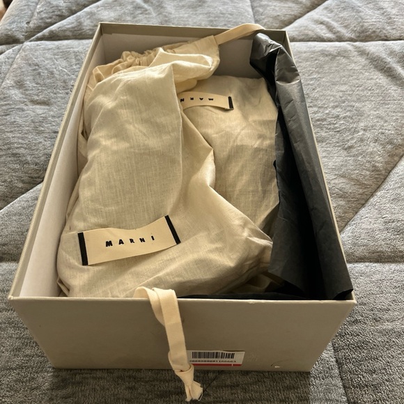 Marni Black Suede Platform Heels - Picture 6 of 9